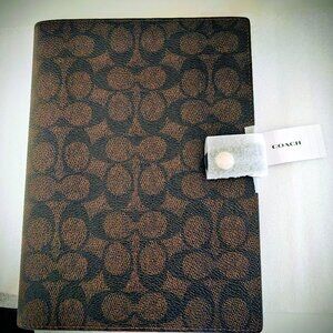 COACH notebook (branded cover + book) - BRAND NEW